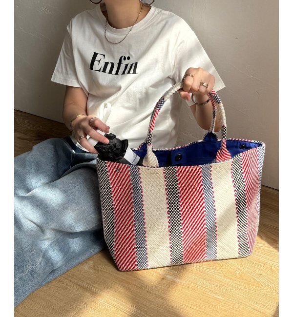 Lbc with Life「雑材モザイクA4トートバッグ」|その他|レッド