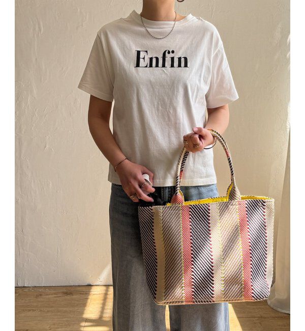 Lbc with Life「雑材モザイクA4トートバッグ」|その他|オレンジ