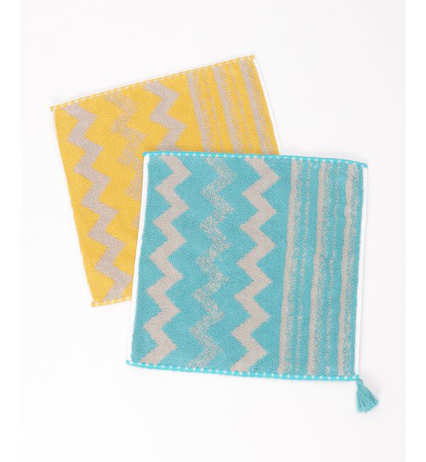 Lbc with Life「シェブロンボーダータオルハンカチ」|タオル|