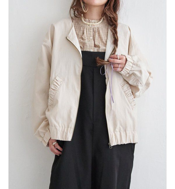 Lbc with Life「ナイロンシャーリングブルゾン」|ブルゾン・スタジャン|