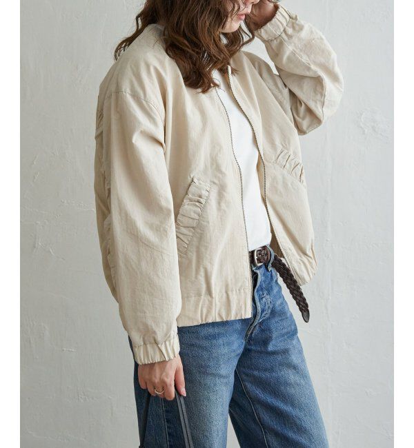 Lbc with Life「ナイロンシャーリングブルゾン」|ブルゾン・スタジャン|