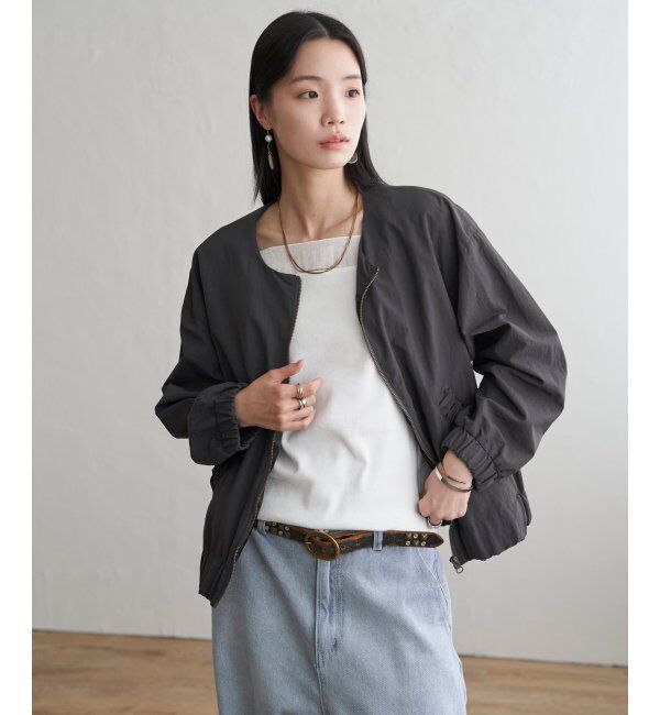 Lbc with Life「ナイロンシャーリングブルゾン」|ブルゾン・スタジャン|