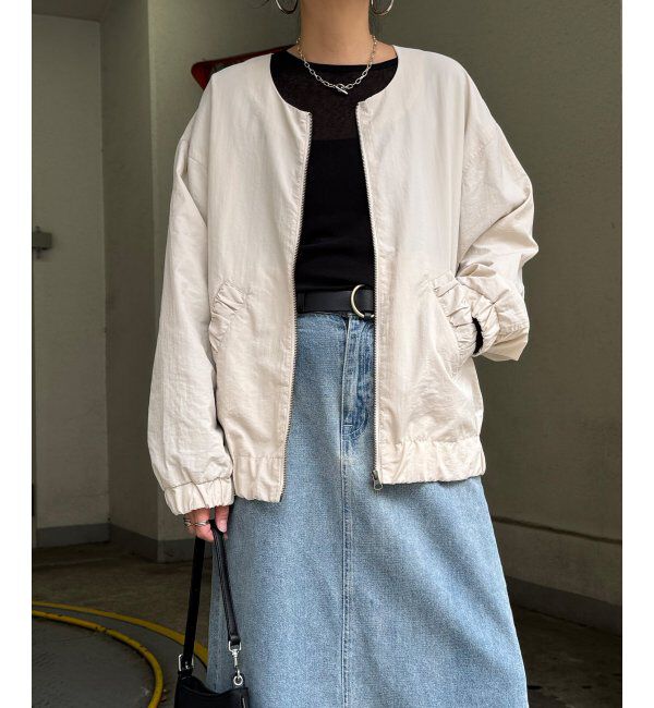 Lbc with Life「ナイロンシャーリングブルゾン」|ブルゾン・スタジャン|