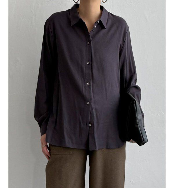 Lbc with Life「綿レーヨンメタルボタンシャツ」|シャツ・ブラウス|