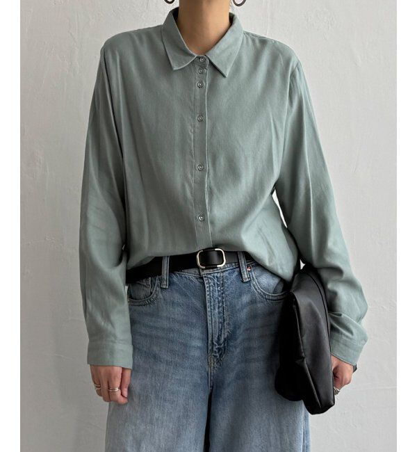 Lbc with Life「綿レーヨンメタルボタンシャツ」|シャツ・ブラウス|