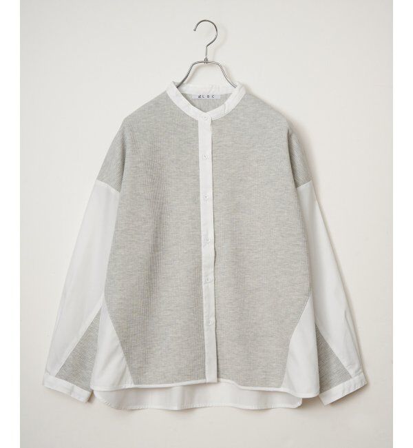 Lbc with Life「異素材切り替えシャツ」|シャツ・ブラウス|