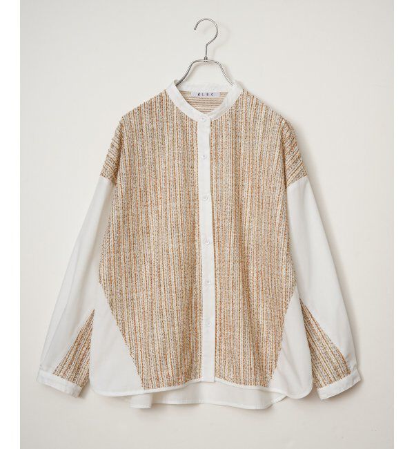 Lbc with Life「異素材切り替えシャツ」|シャツ・ブラウス|