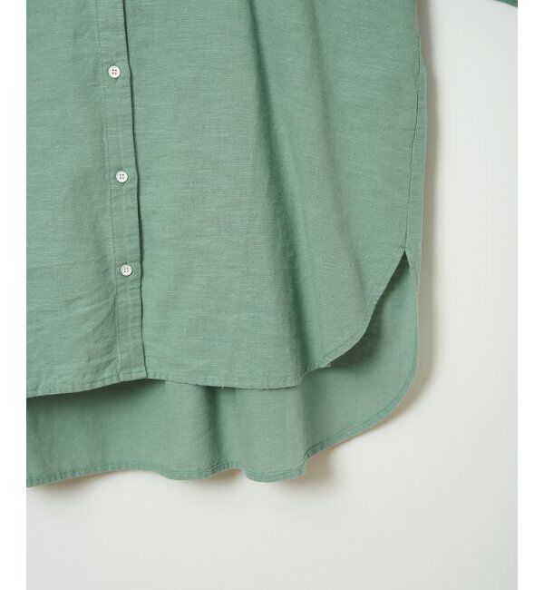 Lbc with Life「リネンコットンバンドカラーシャツ」|シャツ・ブラウス|