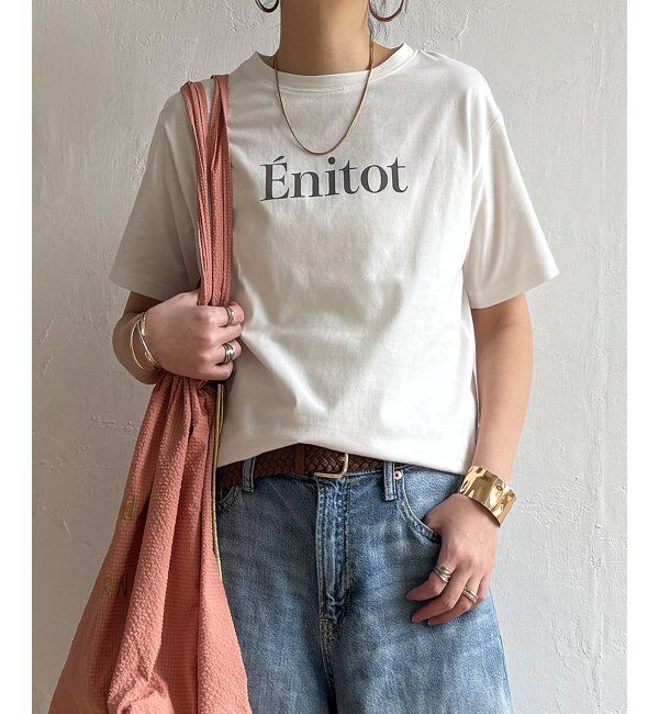 Lbc with Life「コットンロゴプリントTシャツ」|Tシャツ・カットソー|ホワイト