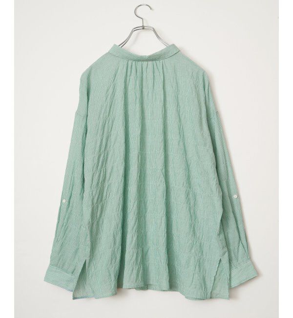 Lbc with Life「コットンゆるシャーリング2WAYシャツ」|シャツ・ブラウス|