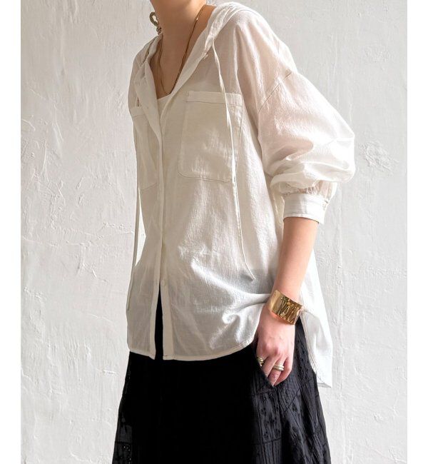 Lbc with Life「ラティスボイルフードシャツ」|シャツ・ブラウス|