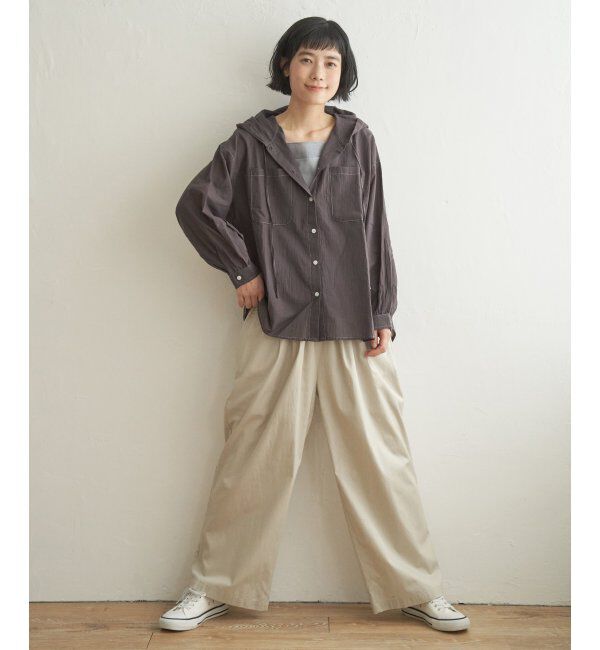 Lbc with Life「ラティスボイルフードシャツ」|シャツ・ブラウス|