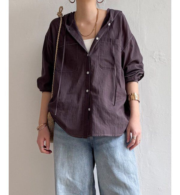 Lbc with Life「ラティスボイルフードシャツ」|シャツ・ブラウス|