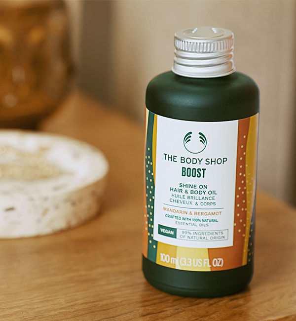 THE BODY SHOP「ウェルネス ヘア&ボディオイル マンダリン&ベルガモット 100mL」|マッサージ・ボディスクラブ|