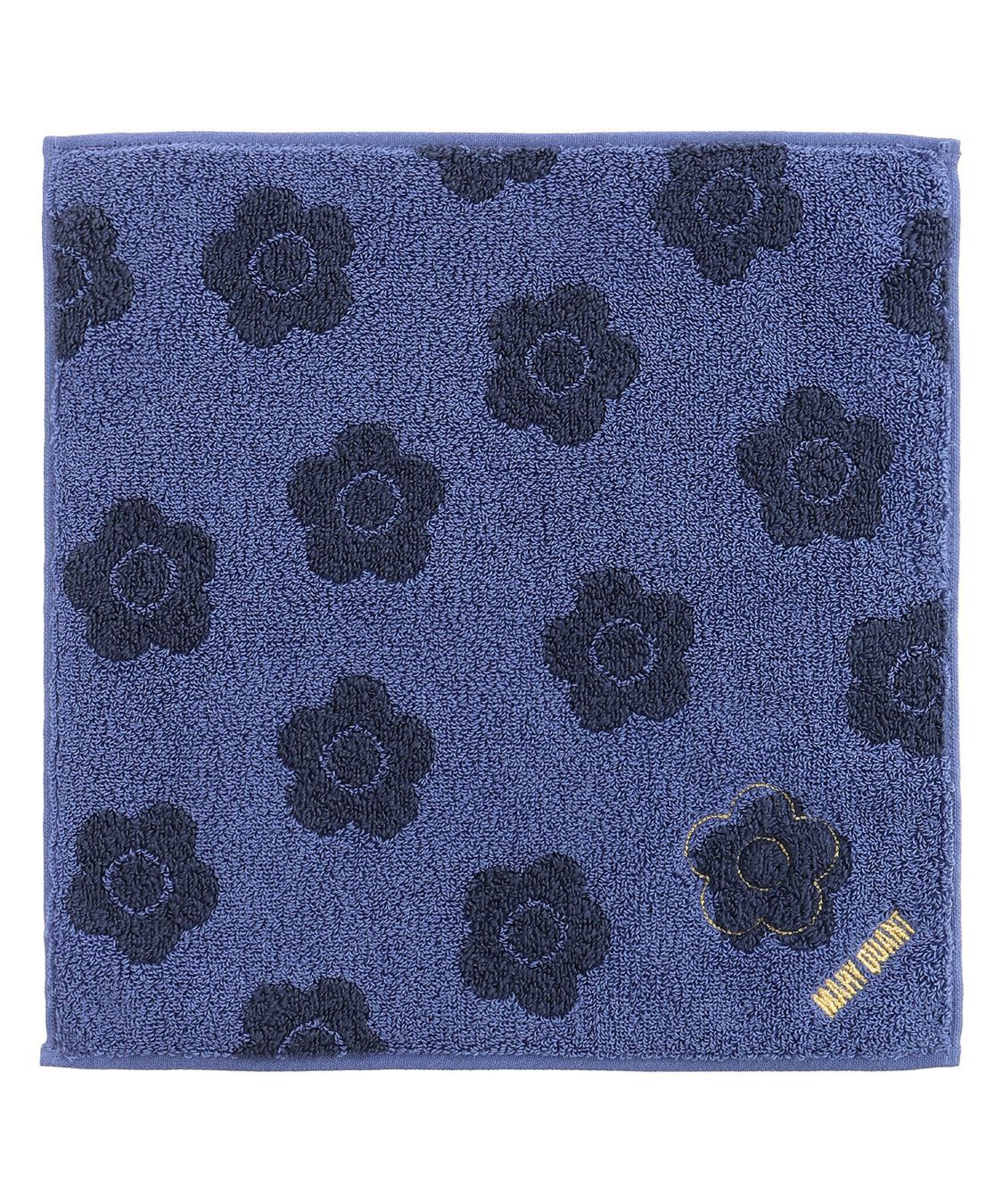 MARY QUANT「セイムトーンデイジー ミニタオル」|ハンカチ|ネイビー
