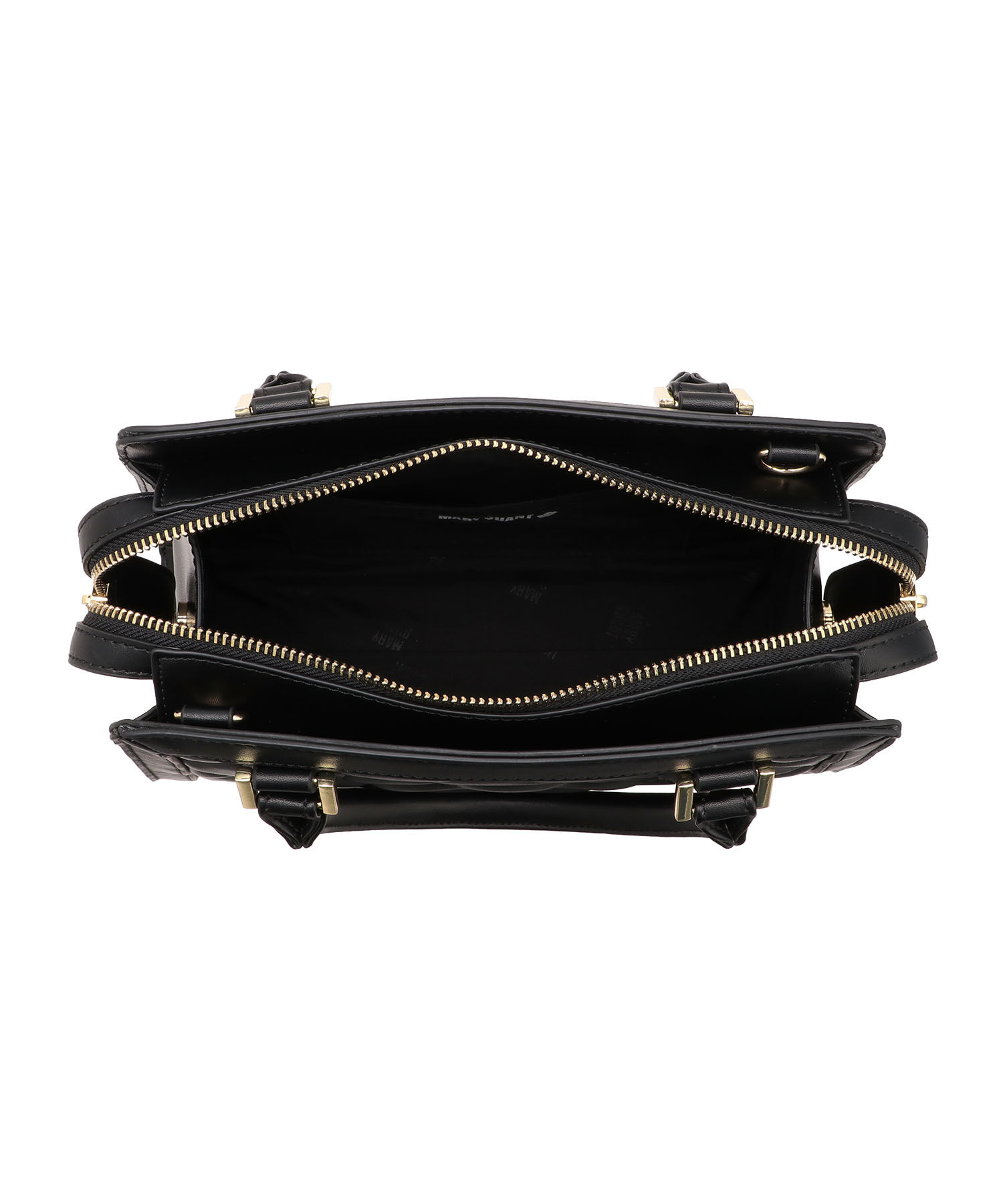 MARY QUANT「スクエアキルトデイジーパッチ 2WAYトート」|トートバッグ|