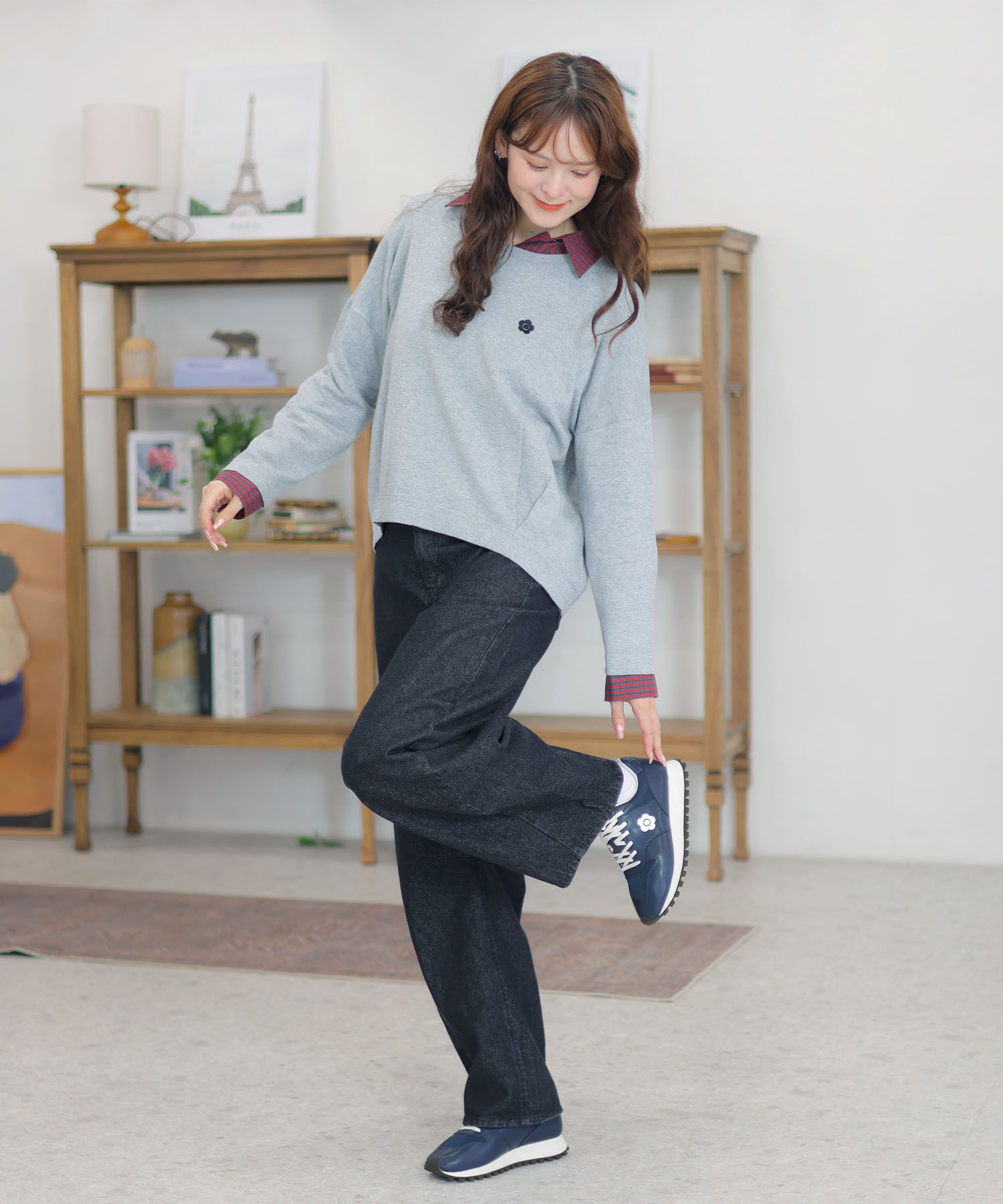 MARY QUANT「デイジーエンブロコンビ スニーカー」|スニーカー|