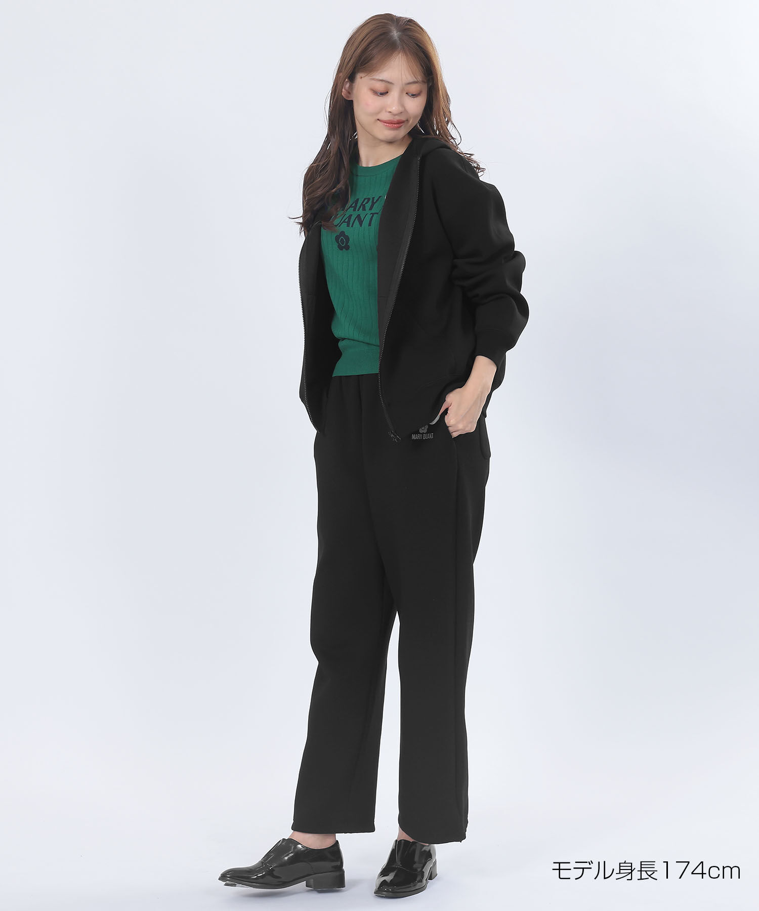 MARY QUANT「ロゴボンディング パーカ」|パーカー|