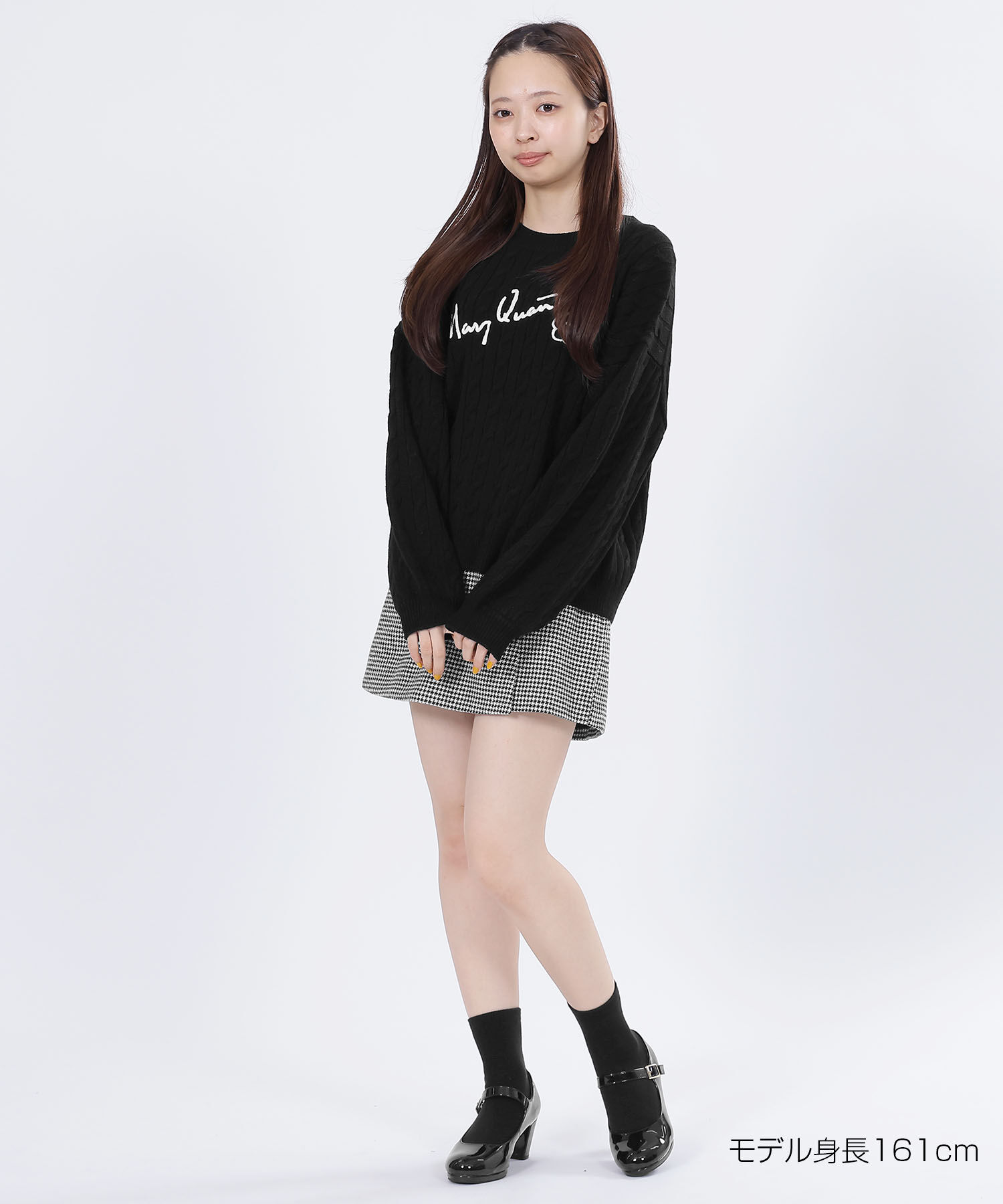 MARY QUANT「サインロゴケーブル プルオーバー」|カーディガン|