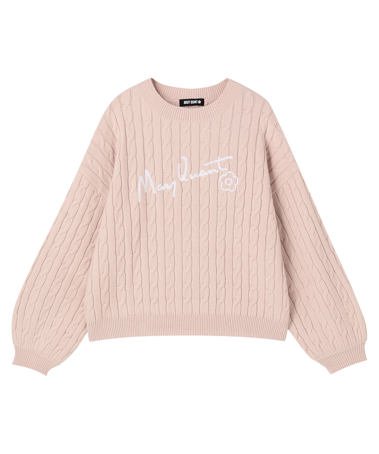 MARY QUANT「サインロゴケーブル プルオーバー」|カーディガン|