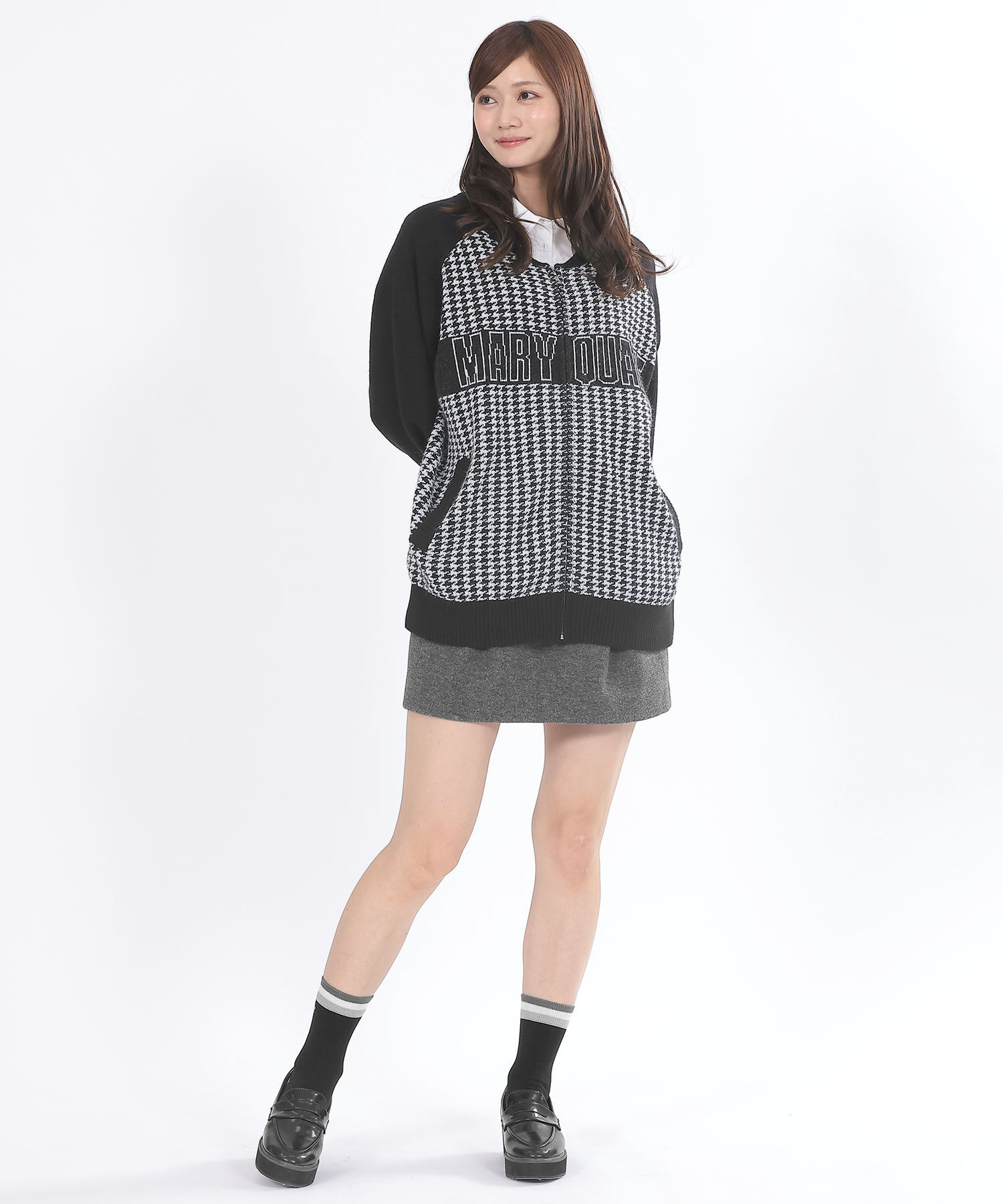 MARY QUANT「ボーダーラインデイジー ソックス」|ソックス|