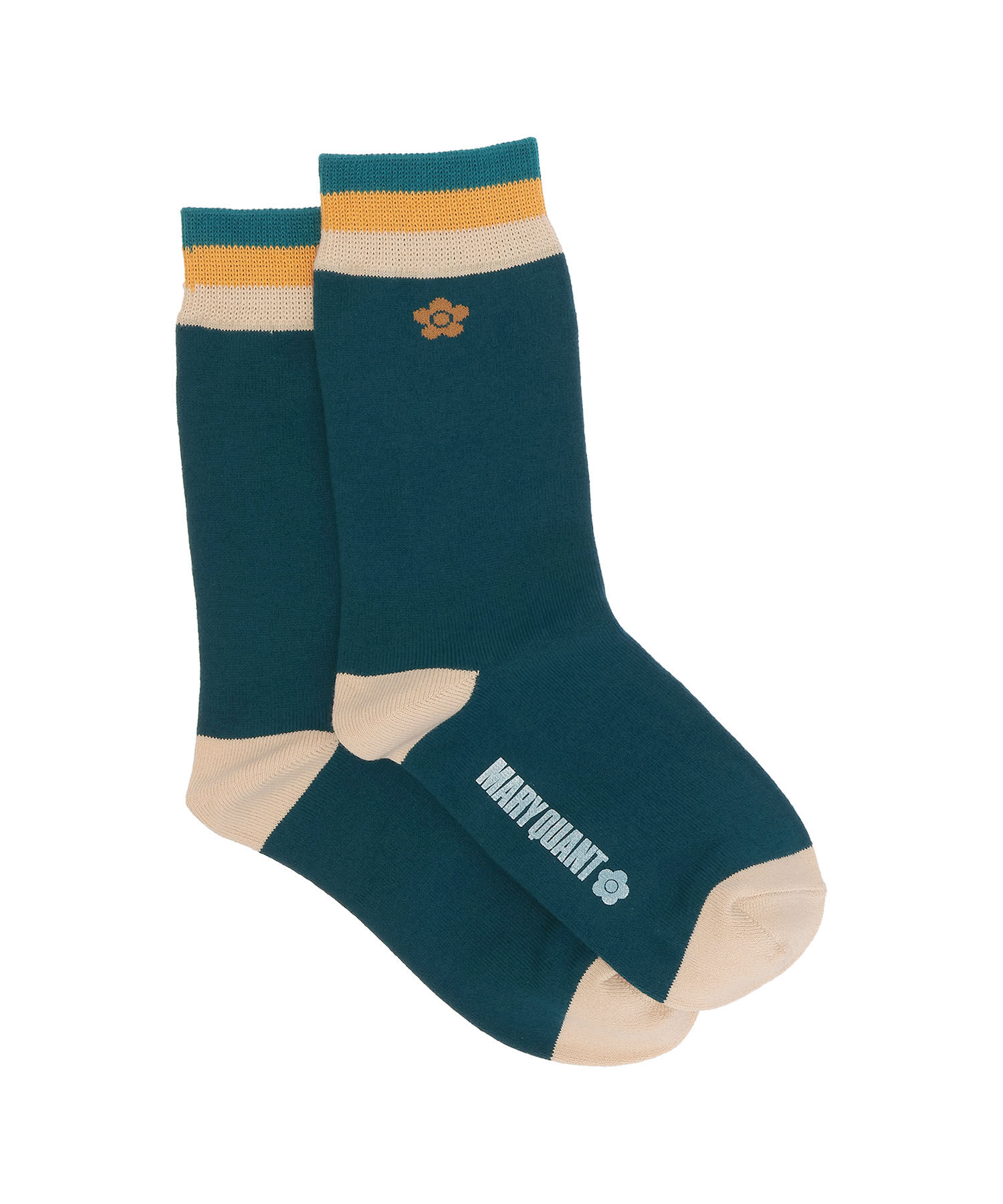 MARY QUANT「ボーダーラインデイジー ソックス」|ソックス|