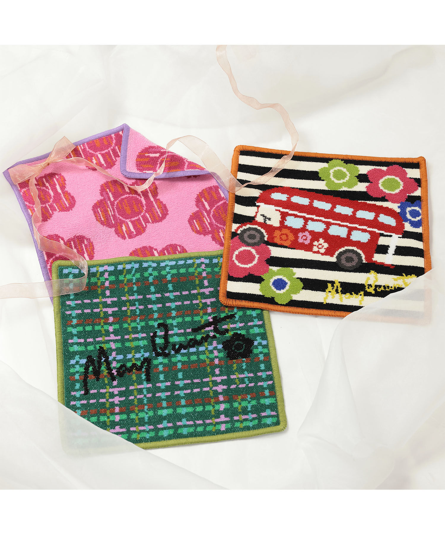 MARY QUANT「ピクセルデイジーシェニール ミニタオル」|タオル|