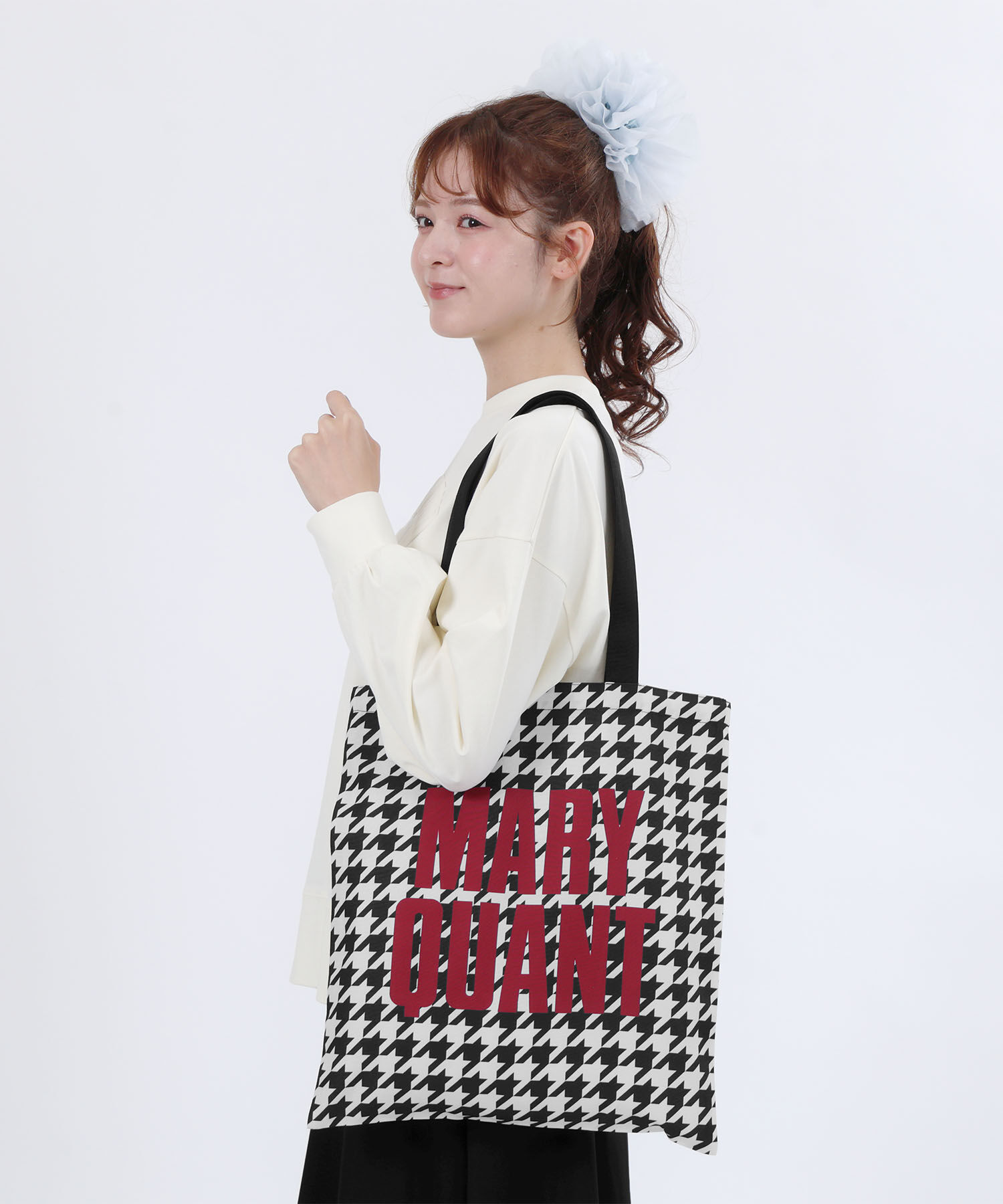 MARY QUANT「ポリキャンバスロゴ トート」|トートバッグ|