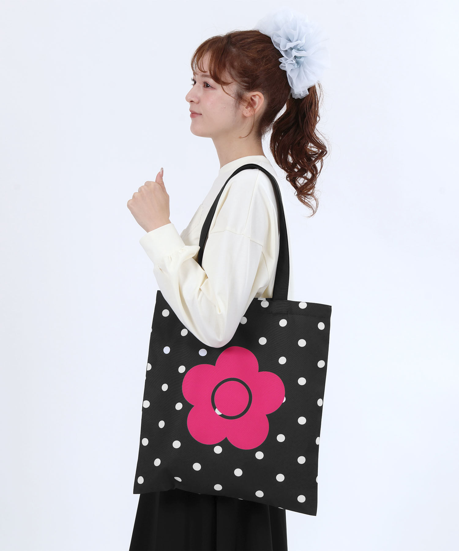 MARY QUANT「ポリキャンバスロゴ トート」|トートバッグ|