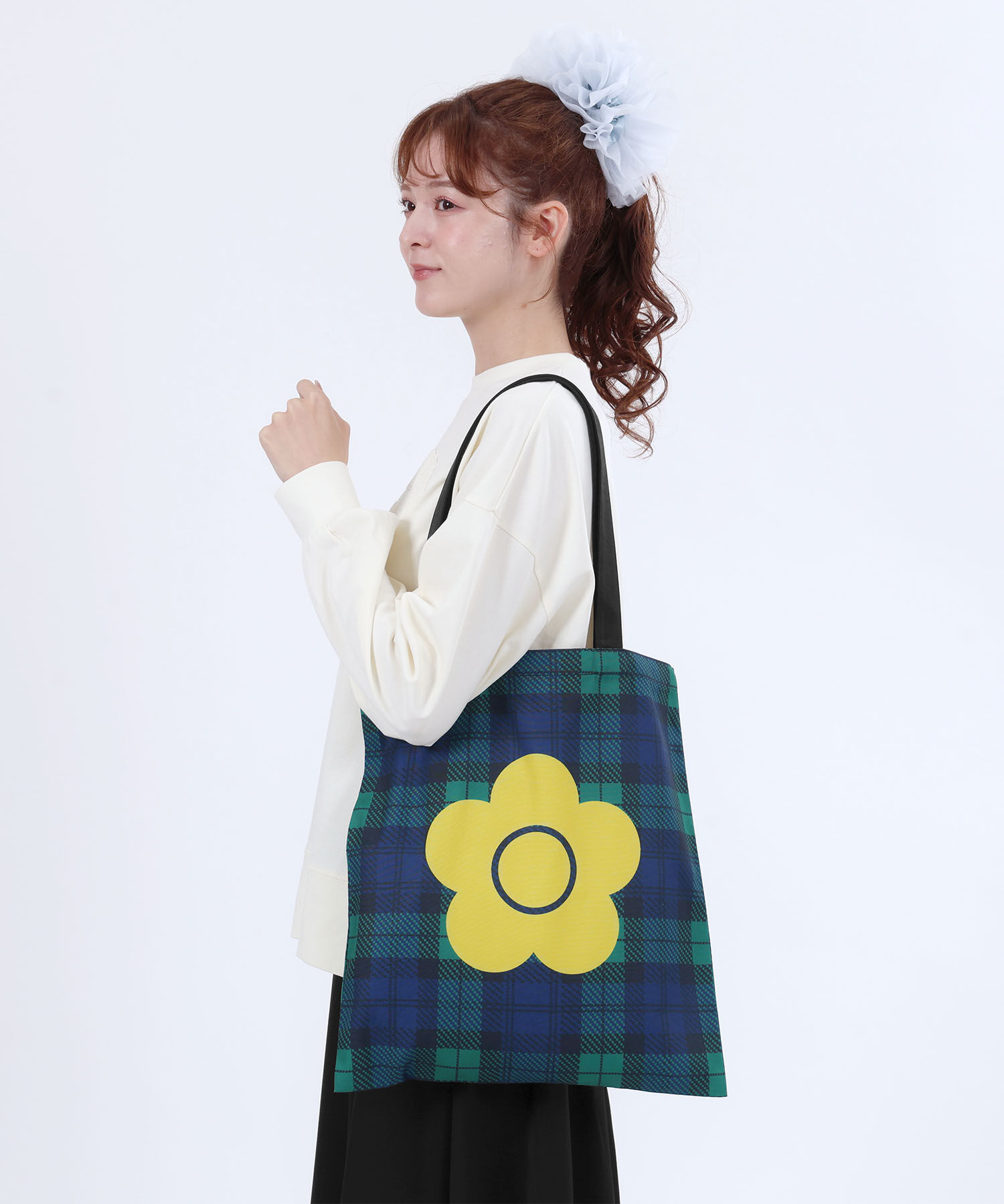 MARY QUANT「ポリキャンバスロゴ トート」|トートバッグ|グリーン