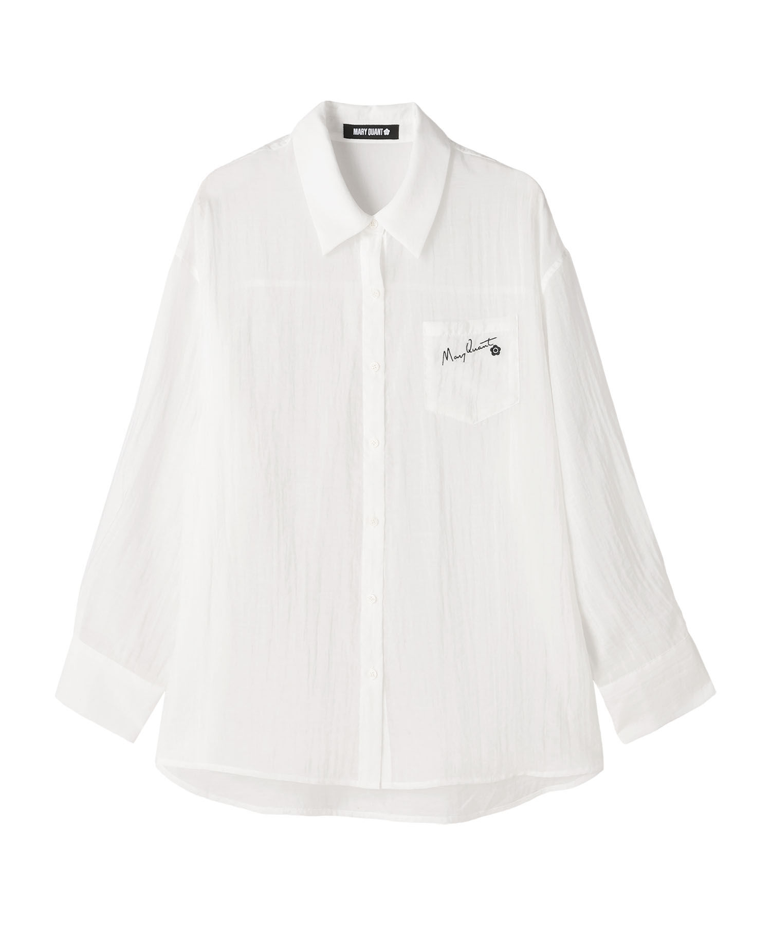 MARY QUANT「シアーUVシャツ ブラウス」|シャツ・ブラウス|ホワイト