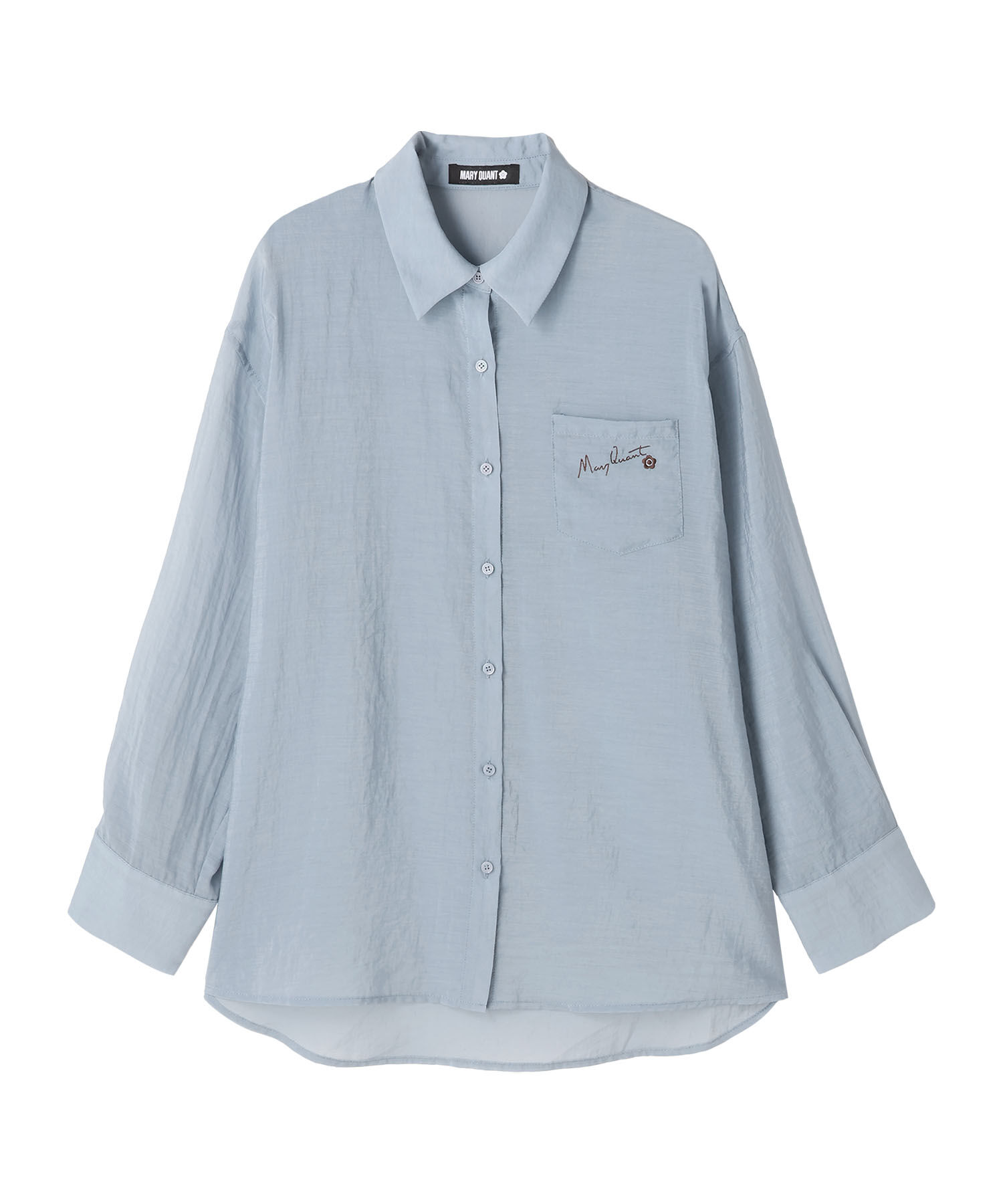 MARY QUANT「シアーUVシャツ ブラウス」|シャツ・ブラウス|ブルー