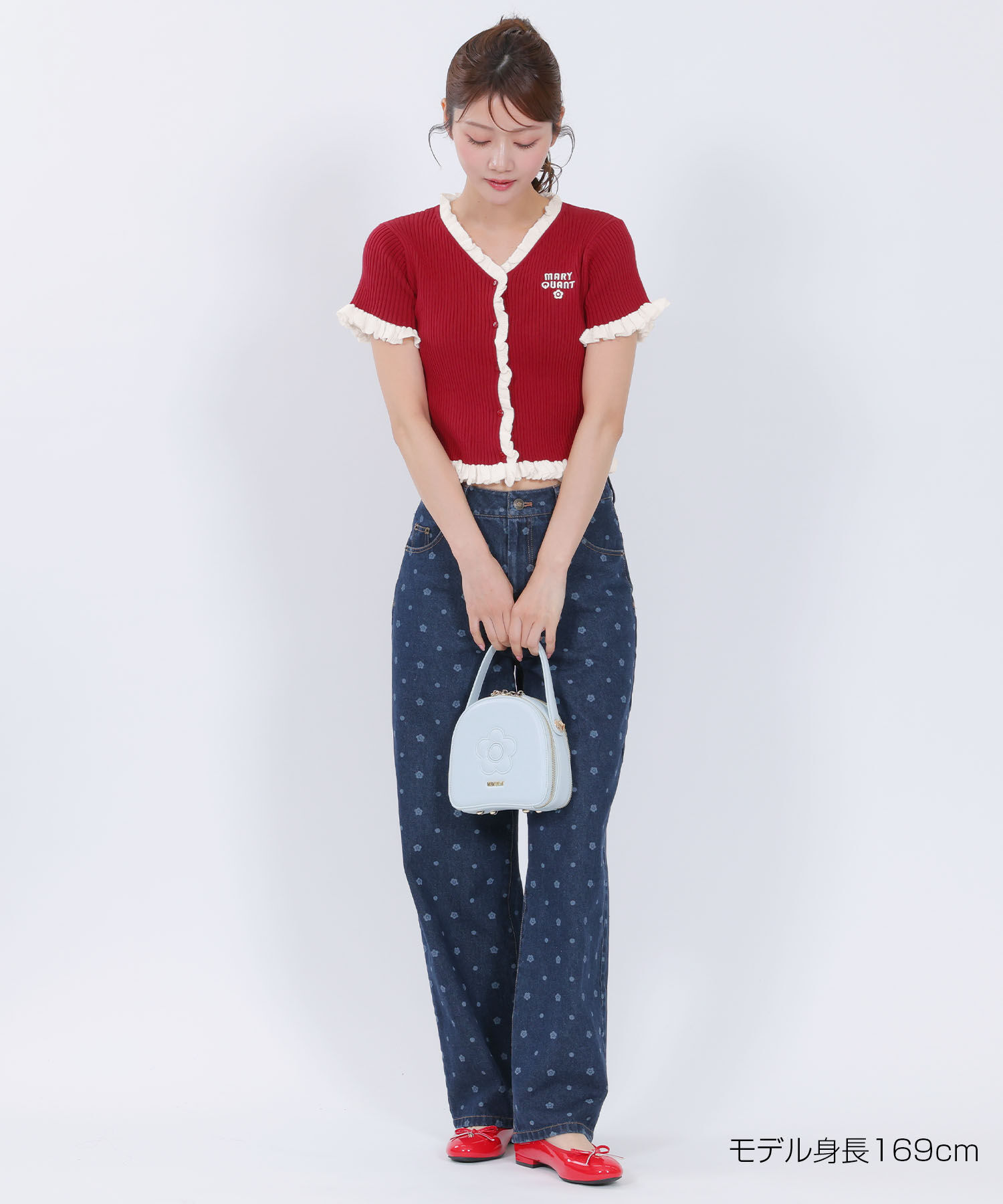 MARY QUANT「リブフリル カーディガン」|カーディガン|