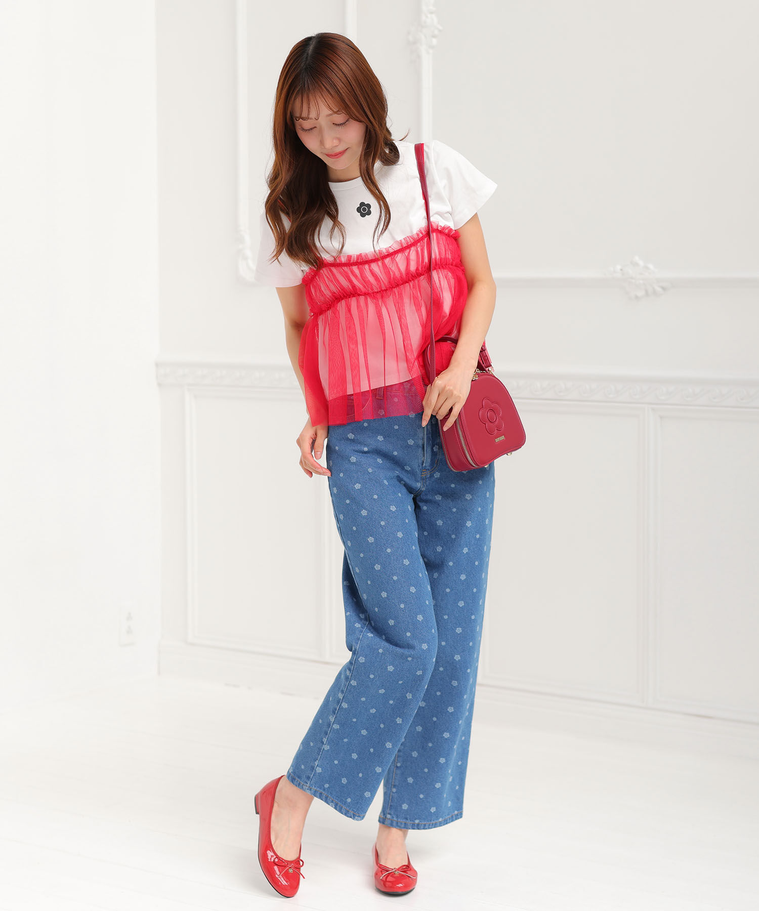 MARY QUANT「デイジーメタルバレエ シューズ」|バレエシューズ|