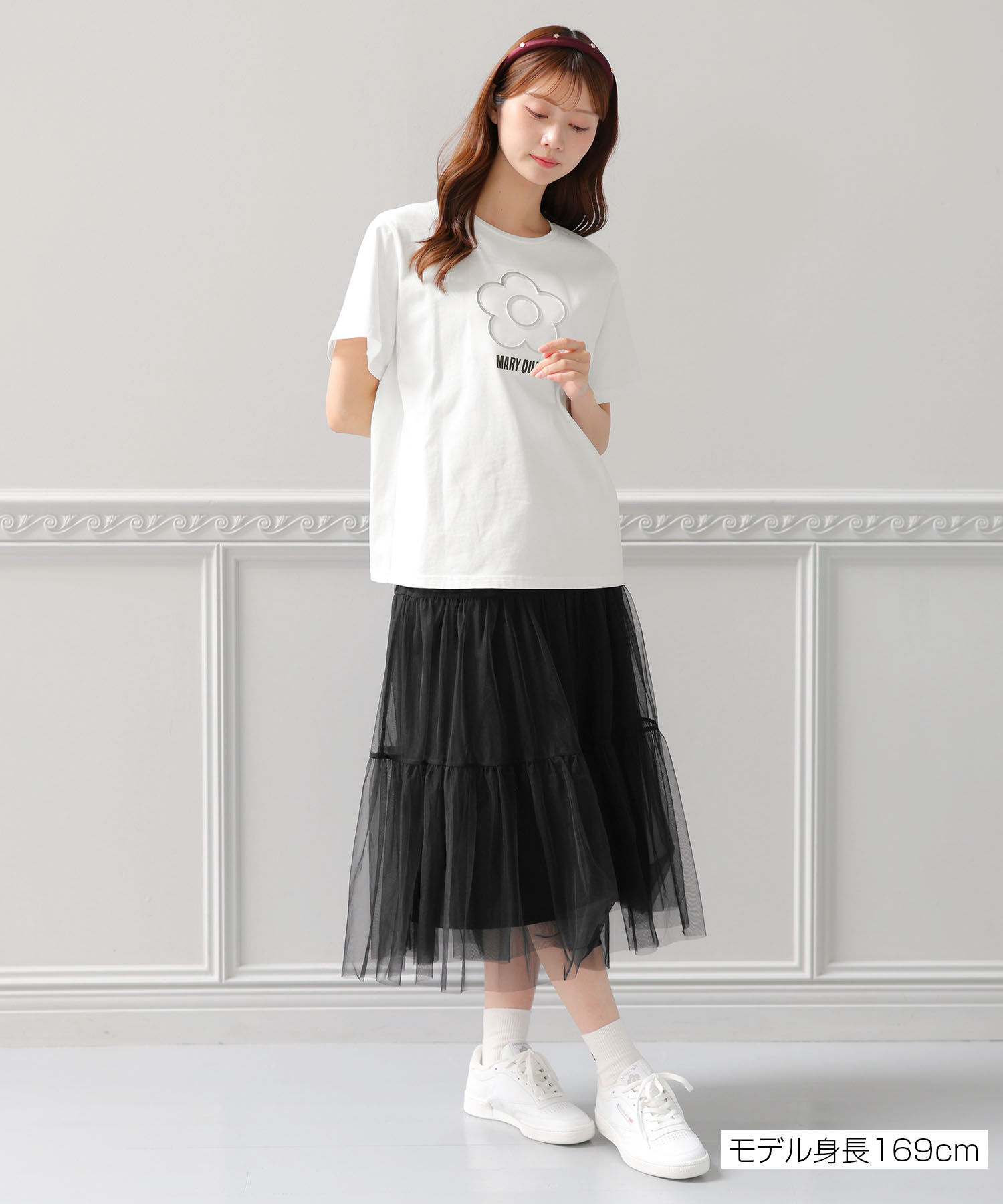 MARY QUANT「エンボスプリント Tシャツ」|Tシャツ・カットソー|