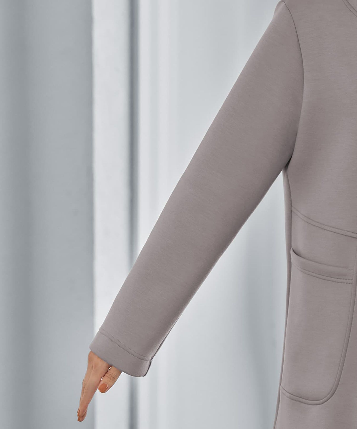 STYLE DELI「【Made in JAPAN】ダンボールスナップボタンジャケット」|ノーカラージャケット|