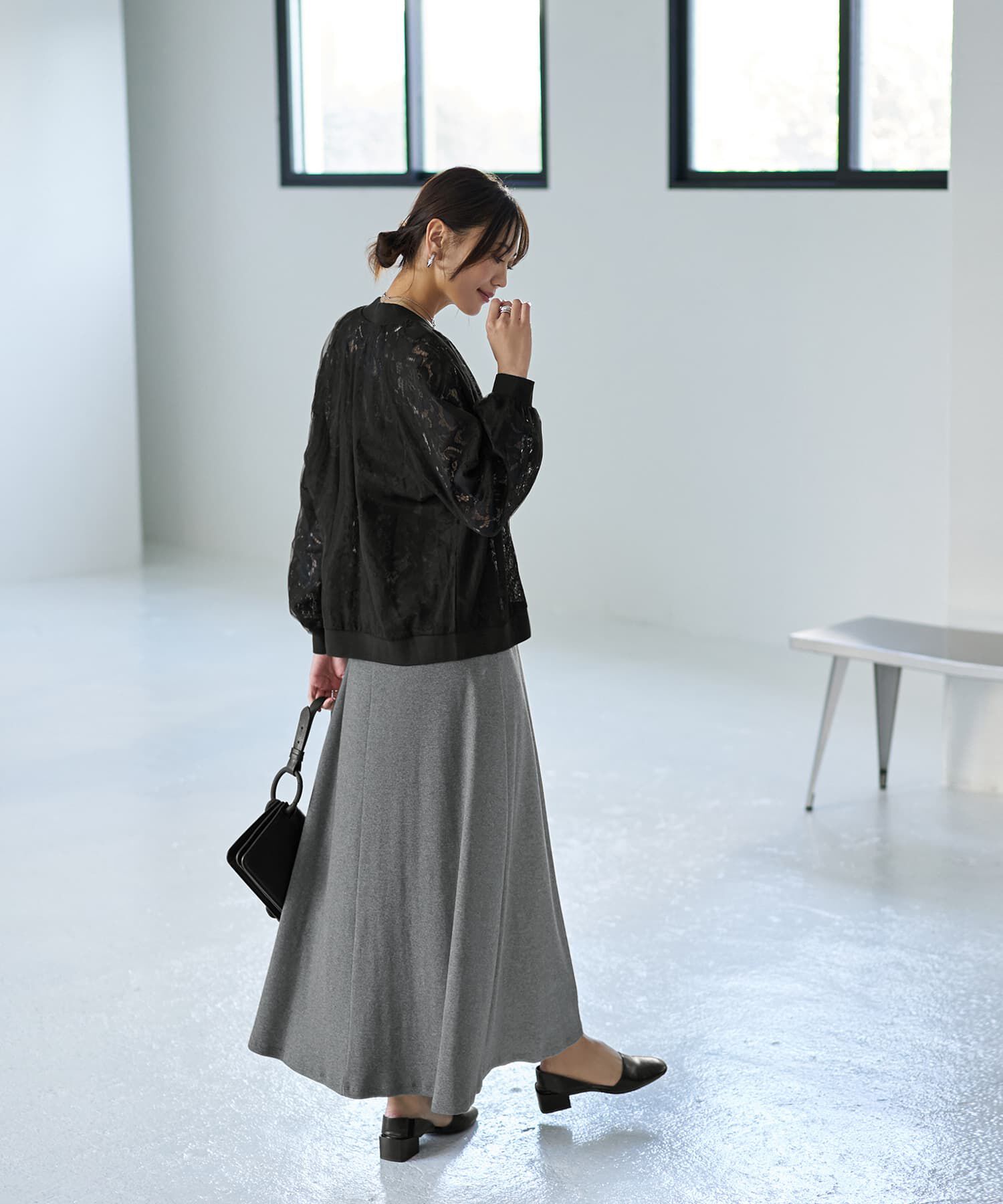 STYLE DELI「レースにチュールを重ねたブルゾン」|その他|