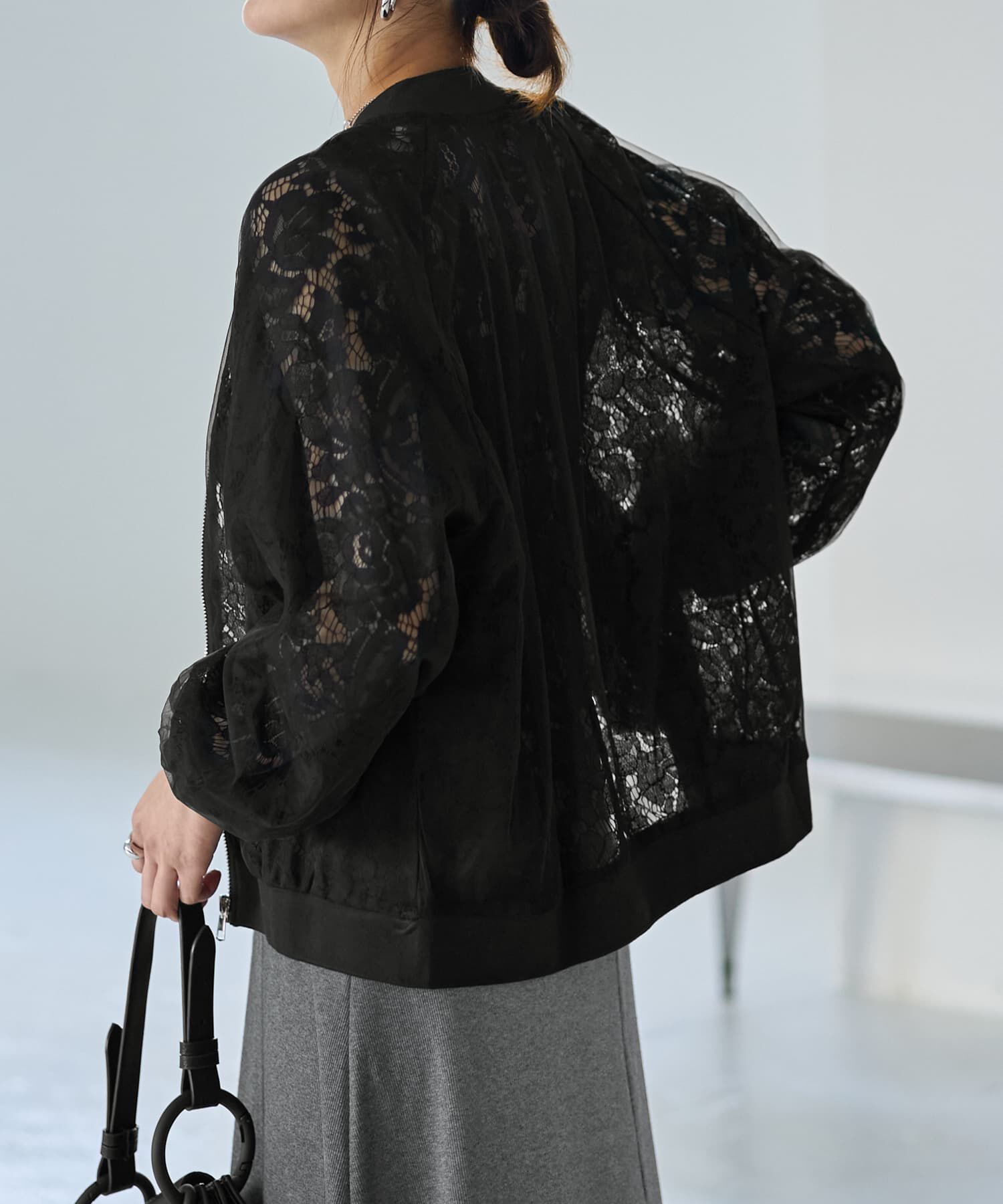 STYLE DELI「レースにチュールを重ねたブルゾン」|その他|