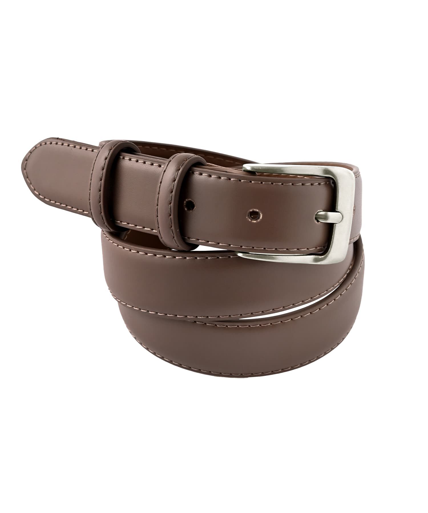 STYLE DELI「【DELI by】ミニマルリアルレザーベルト（シルバー）」|ベルト|