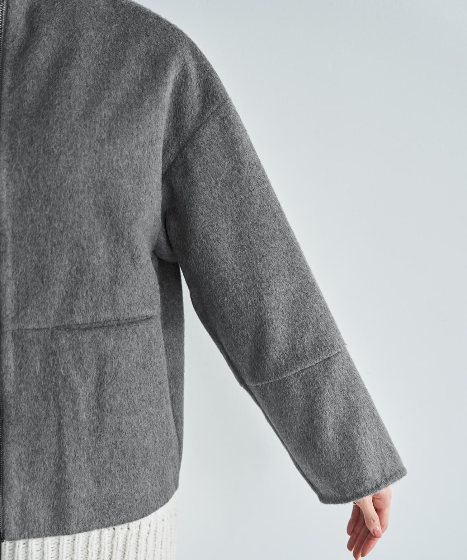 STYLE DELI「【LUXE】カシミヤタッチボトルネックジャケット」|その他|