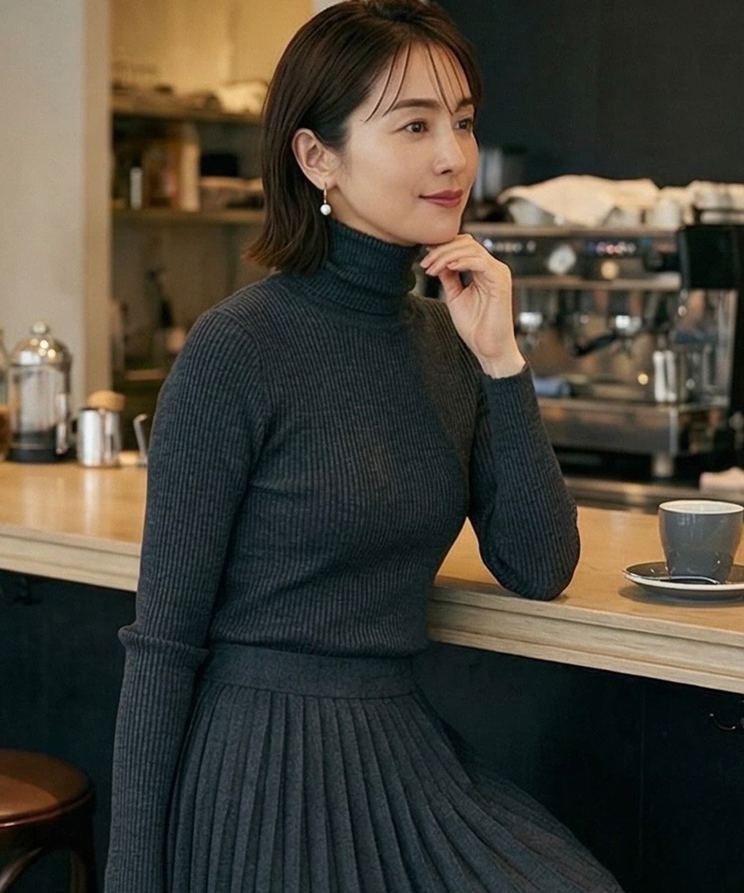 STYLE DELI「【DELI by】パールドロップミニフープピアス」|ピアス|