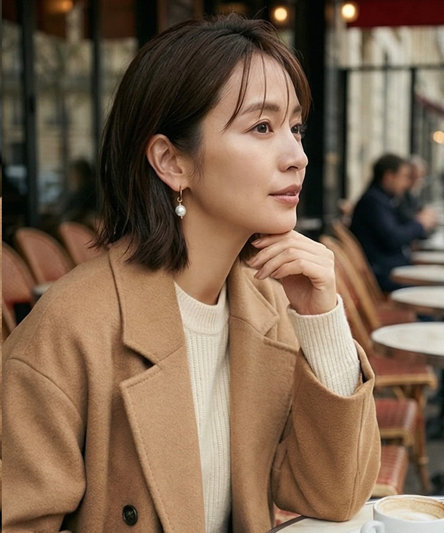 STYLE DELI「【DELI by】パールドロップミニフープピアス」|ピアス|