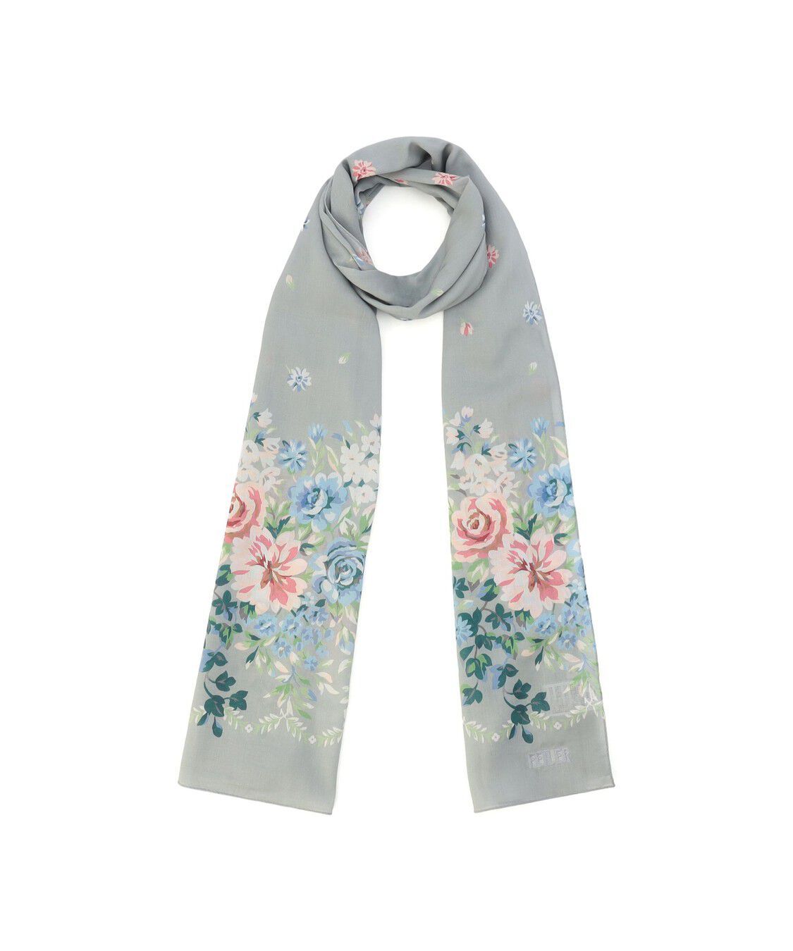 FEILER「ノスタルジックノート　ストール　NLN-260260」|ストール|シルバーグレー