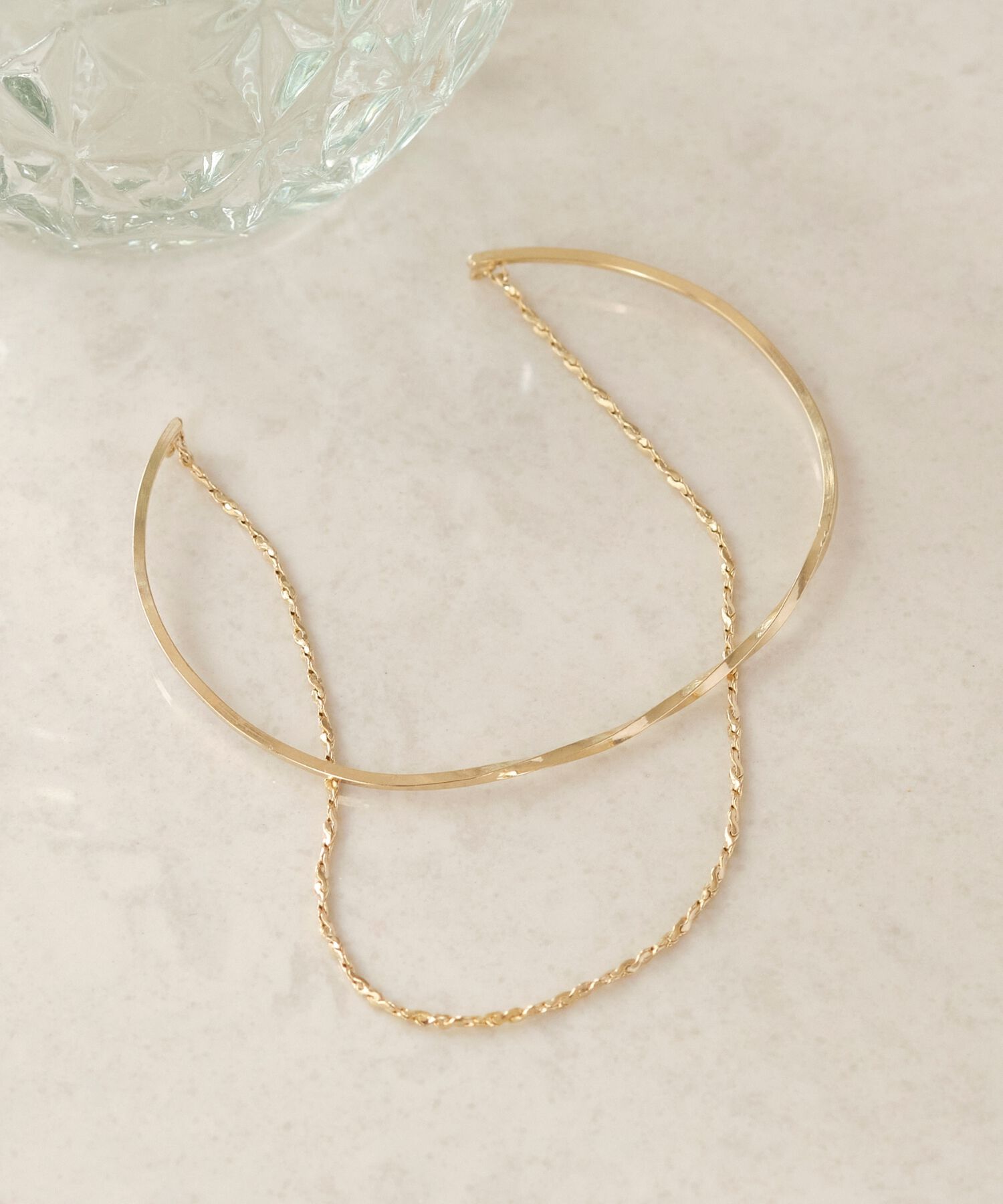 Phoebe「クラッカードレーブバングル ゴールド」|ブレスレット・バングル|