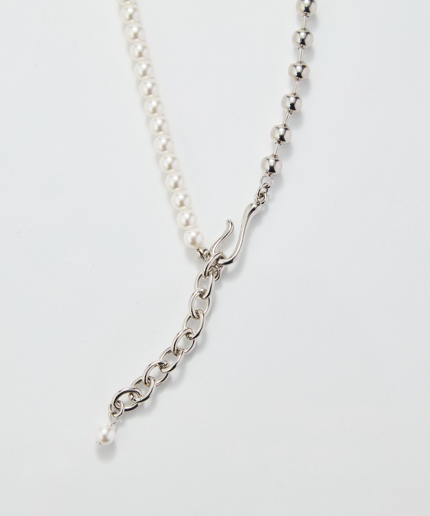 Phoebe「マルチwayメタルボール&times;パールネックレス」|ネックレス|