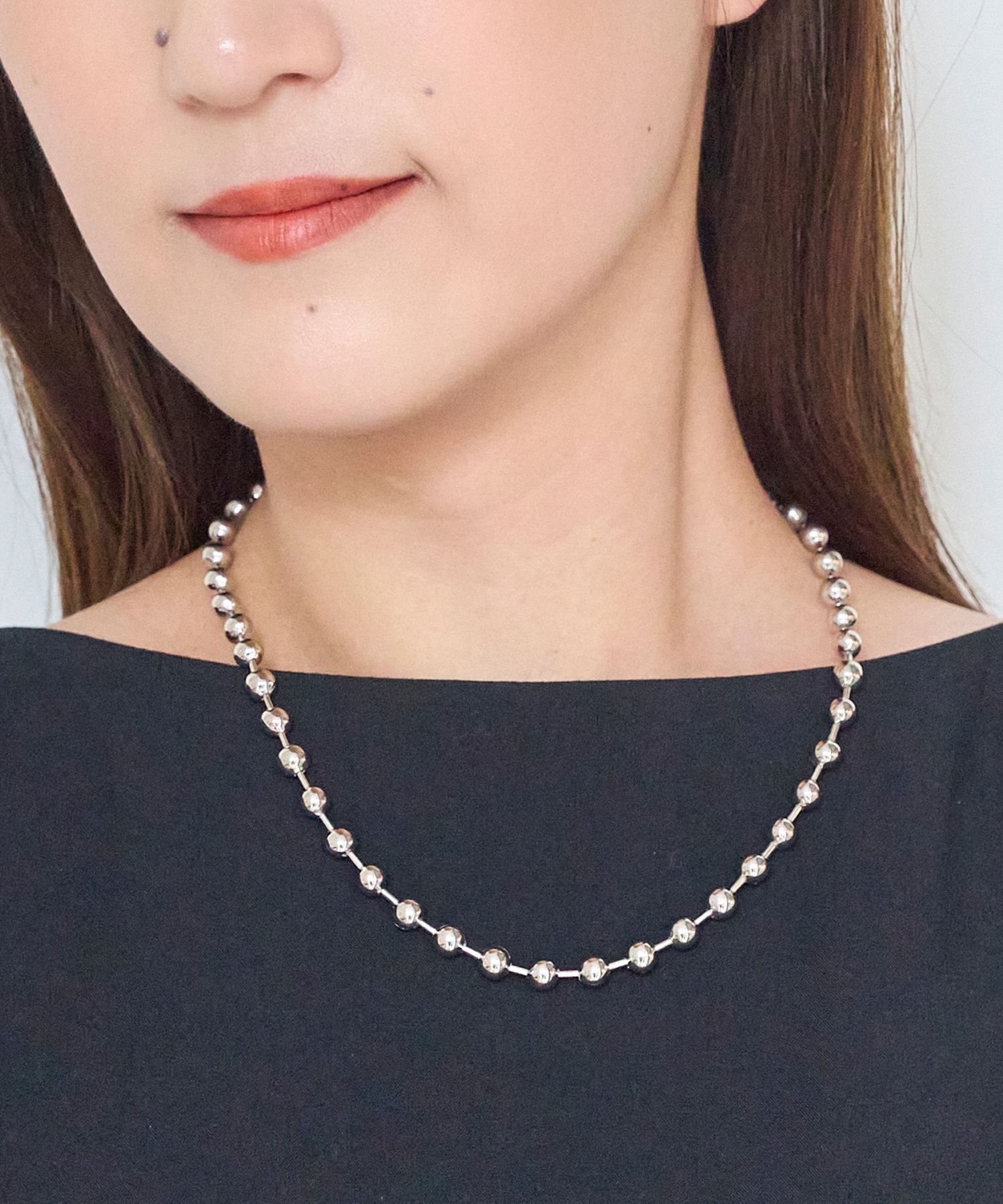 Phoebe「マルチwayメタルボール&times;パールネックレス」|ネックレス|