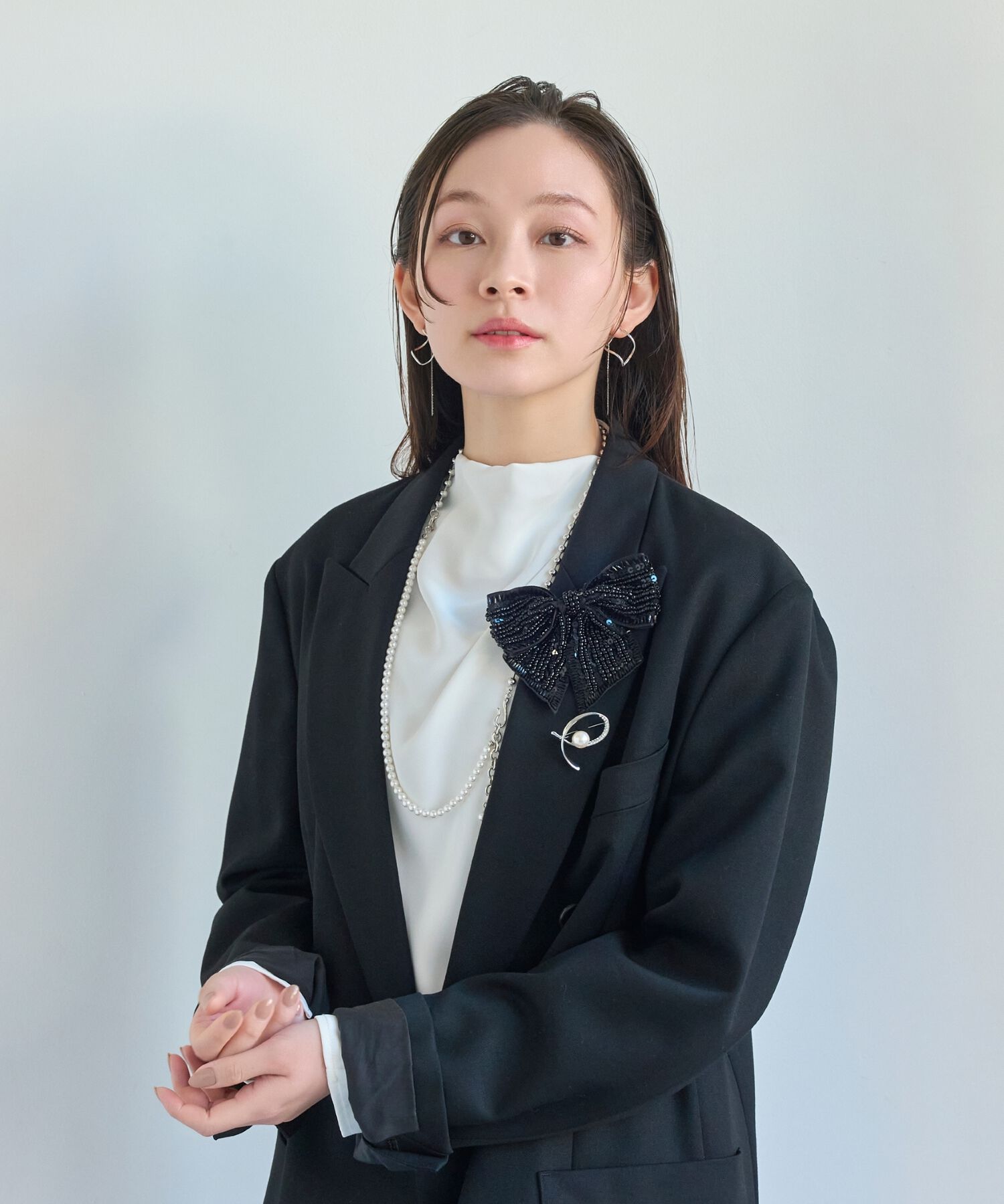 Phoebe「マルチwayメタルボール&times;パールネックレス」|ネックレス|