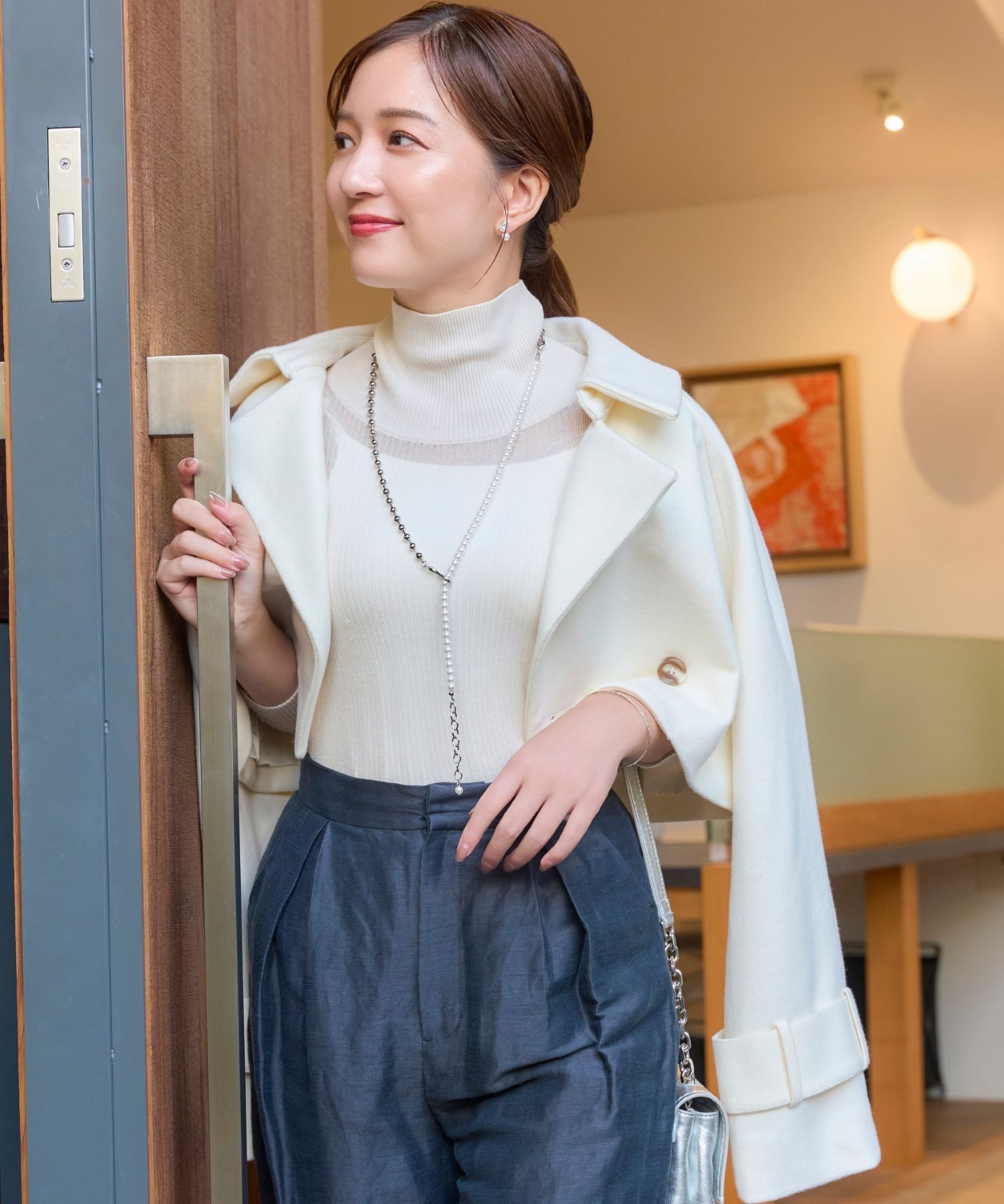 Phoebe「マルチwayメタルボール&times;パールネックレス」|ネックレス|