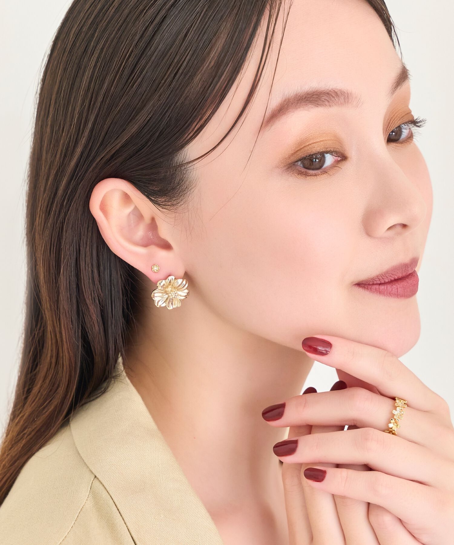 Phoebe「フレグラントフラワーメタルピアス」|ピアス|