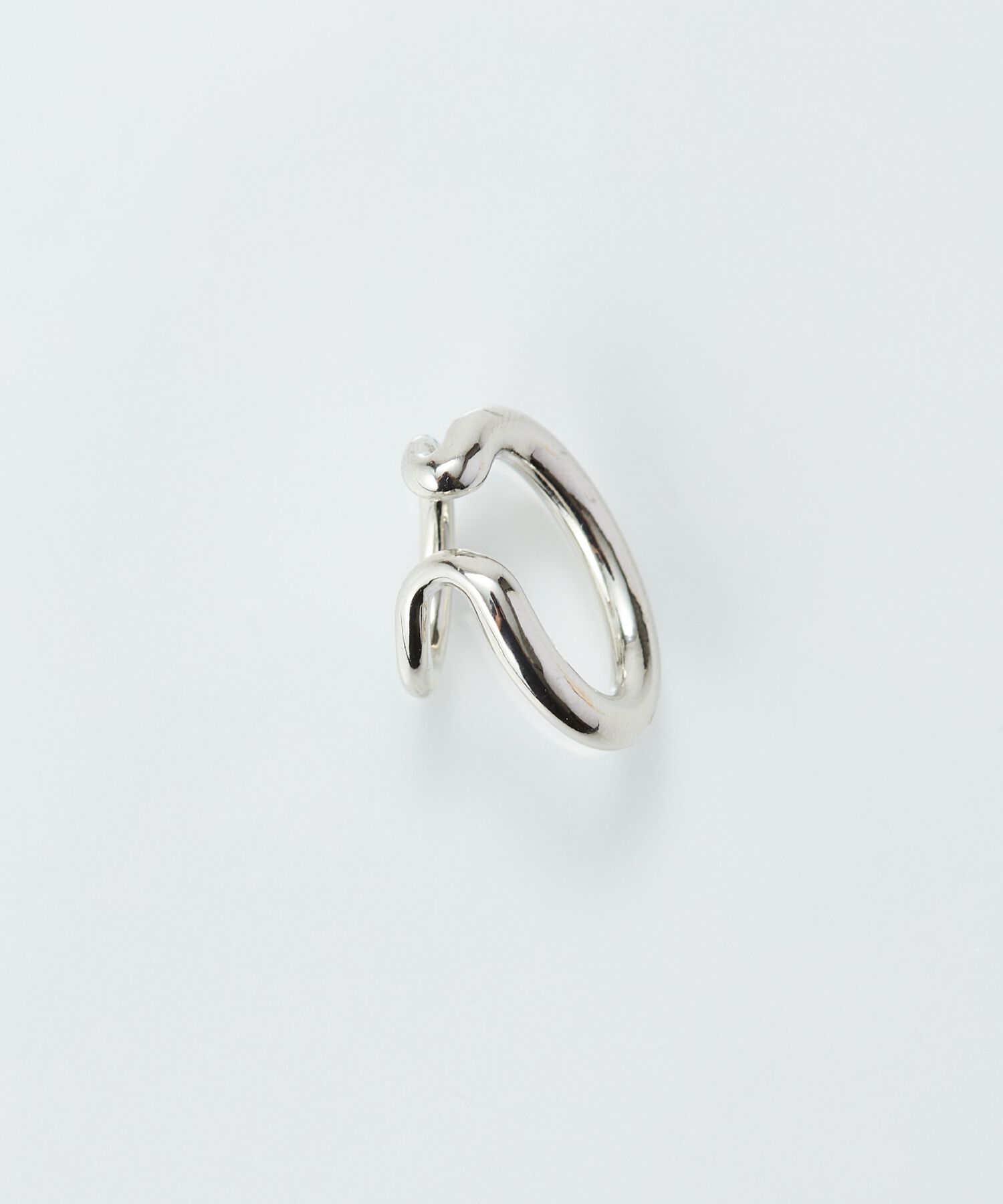 Phoebe「【金属アレルギー対応】ダブルシャインイヤーカフ　シルバー/ニッケルフリー」|イヤーカフ|